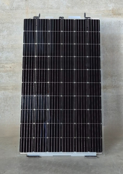 Sonnenkraft KPV GML NEC 310Wp 2x3 mm Doppelglas-Modul, rahmenlos, ÜKZ, PERC, bifacial, transparent (1700 mm x 995 mm x 7 mm)