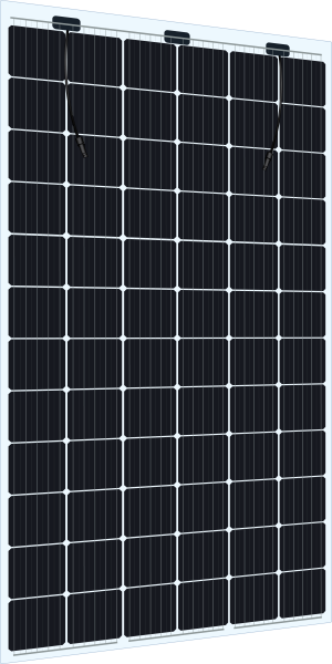 Sonnenkraft Glas72 370 Wp Glas PV Modul bifacial 15% Transparenz (2017 mm x 995 mm x 7 mm)+