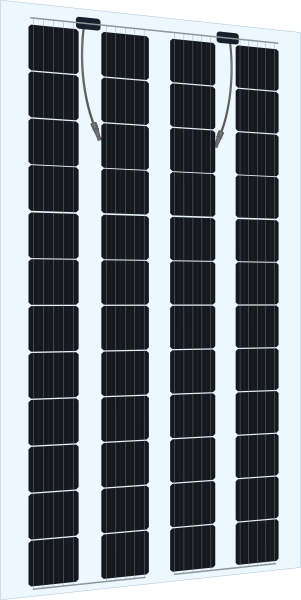 Sonnenkraft Glas48 245 Wp Glas PV Modul bifacial 40% Transparenz (2017 mm x 995 mm x 7 mm)+