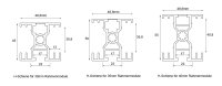 H-Schiene zur regendichten Montage von Rahmenmodulen