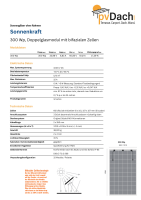 Sonnenkraft 300 Wp (2 x 4 mm) mit 60 Vollzellen, 1700 mm...