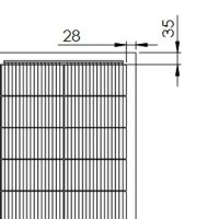 Sonnenkraft KPV GML 420Wp HC 2x4 mm Doppelglas-Modul, rahmenlos, ÜKZ, TOPCON, bifacial, transparent (1766 mm x 1165 mm x 9 mm)