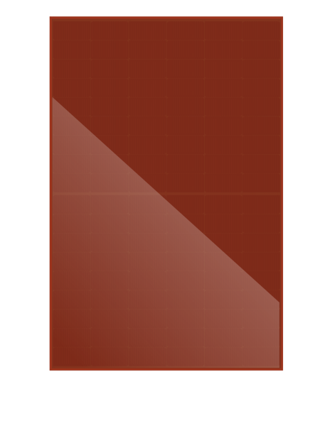 Sonnenkraft KPV GME 400Wp terracotta 4 mm Glas-Modul, Rahmenfarbe: RAL 8012, TOPCON (1748 mm x 1143 mm x 35 mm)