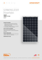 Sonnenkraft KPV GML NEC 300Wp 2x4 mm Doppelglas-Modul, rahmenlos, ÜKZ, PERC, bifacial, transparent (1700 mm x 1015 mm x 9 mm)